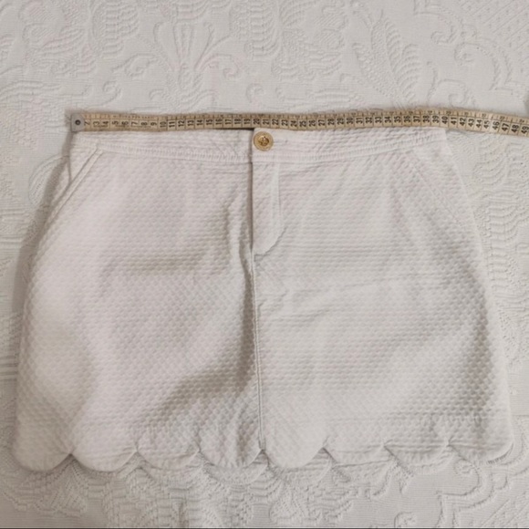 Lilly Pulitzer Skort White Scalloped Colette - Picture 9 of 9